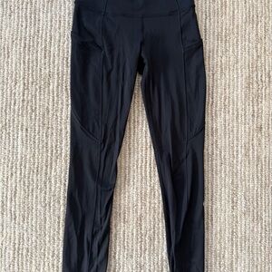 Lululemon Black Fast and Free Leggings 25”